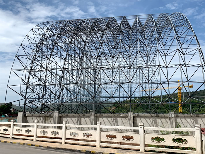 张家口山寨矿储煤棚网架